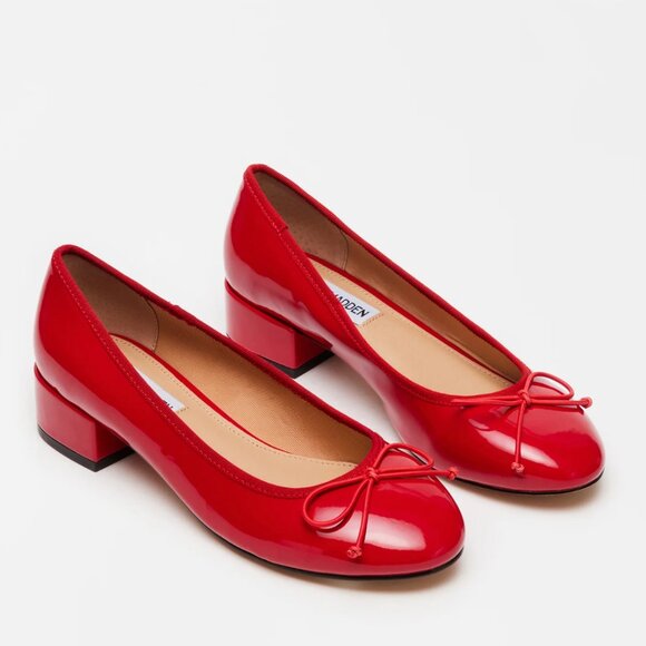 Steve Madden Shoes - NEW Steve Madden Cherish Red Patent Bow